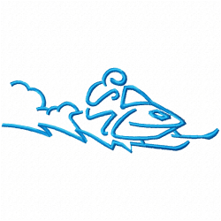 Ski Embroidery Design 5